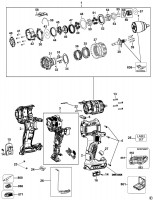 DeWalt DCD792 Cordless Drill 18v Li-Ion TYPE 2 Spare Parts